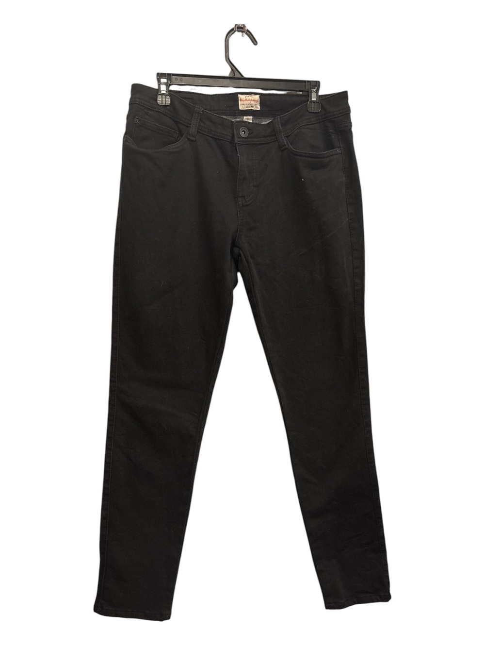 Weatherproof Women Straight Leg Jeans in Black size 8
